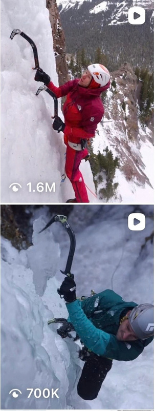 Saved performance screenshots: Anna Pfaff and Matt Cornell. Views shown from top to bottom: 1.6M, 700K.